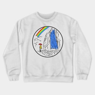 Rainbow Waterfall Crewneck Sweatshirt